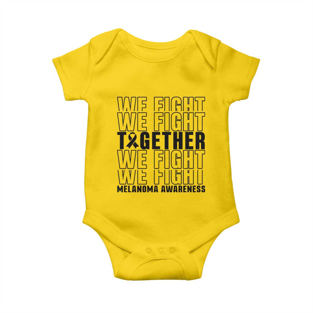 Melanoma Support Warrior Baby Onesie We Fight Together TS12 Daisy Print Your Wear