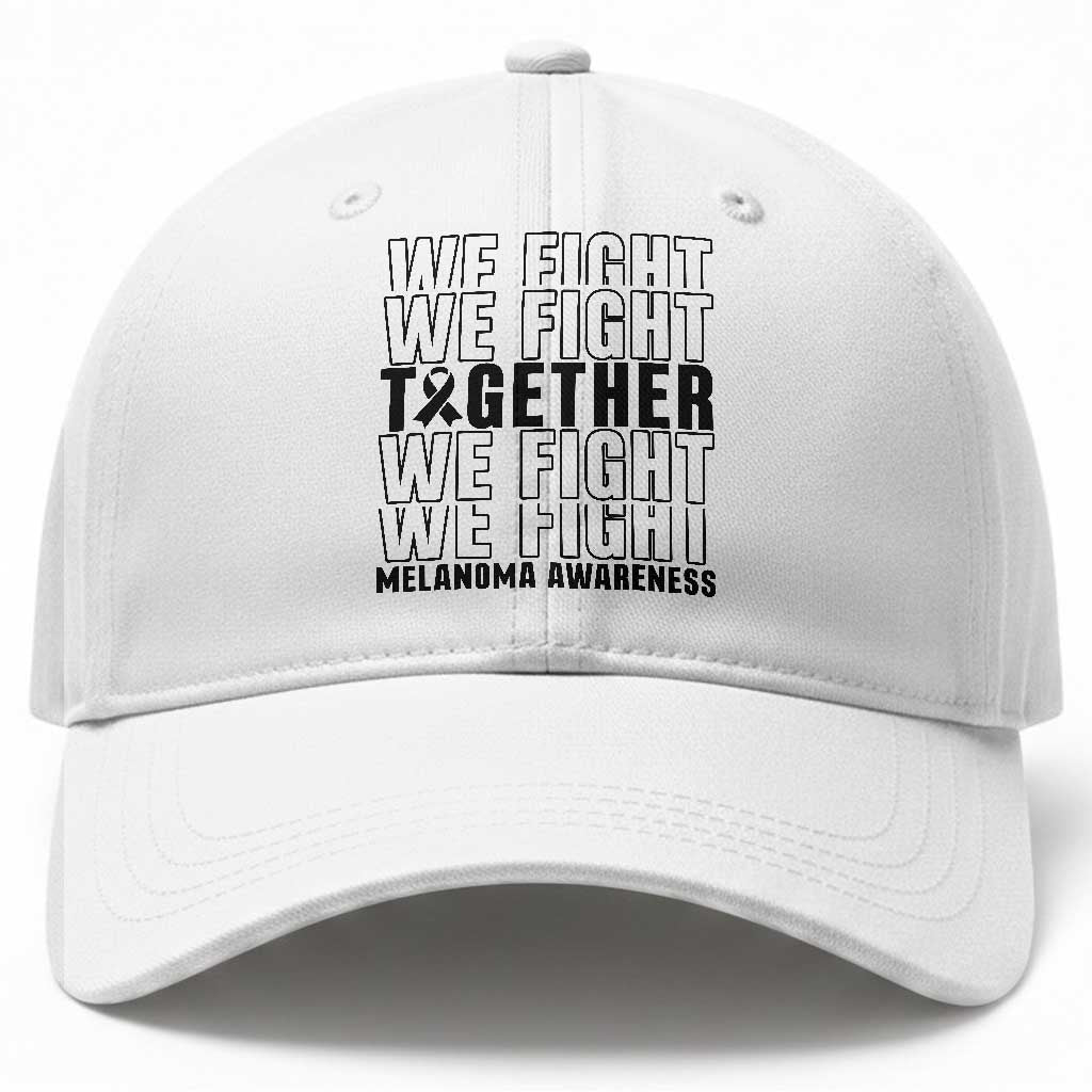 Melanoma Support Warrior Baseball Cap We Fight Together TS12 Print Your Wear