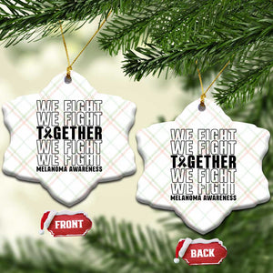Melanoma Support Warrior Ceramic Ornament We Fight Together TS12 Print Your Wear