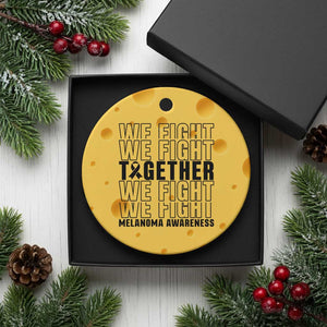 Melanoma Support Warrior Ceramic Ornament We Fight Together TS12 1pc Yellow Cheese Print Your Wear