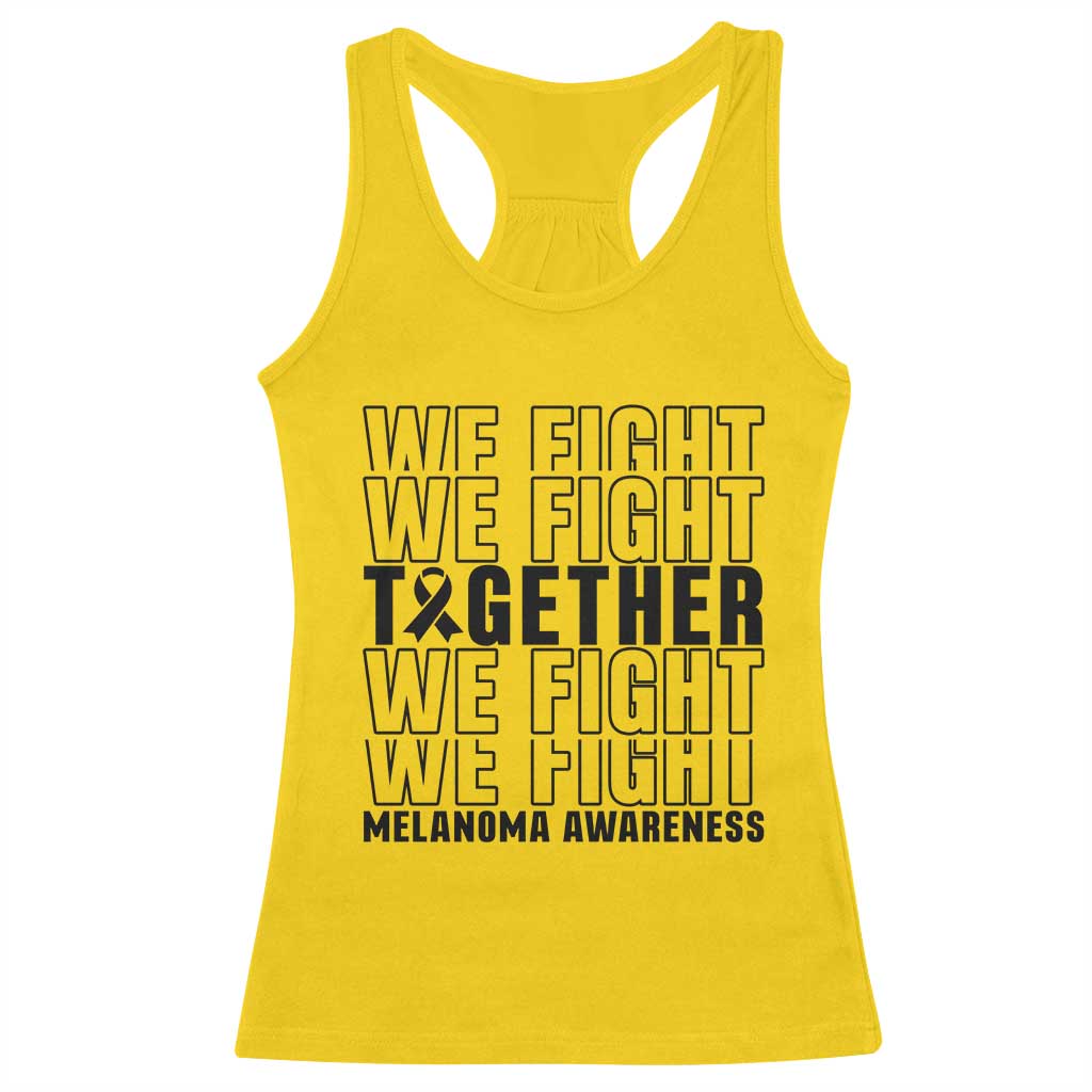 Melanoma Support Warrior Racerback Tank Top We Fight Together TS12 Daisy Print Your Wear