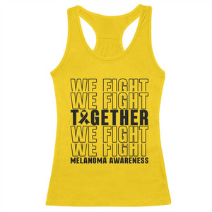Melanoma Support Warrior Racerback Tank Top We Fight Together TS12 Daisy Print Your Wear