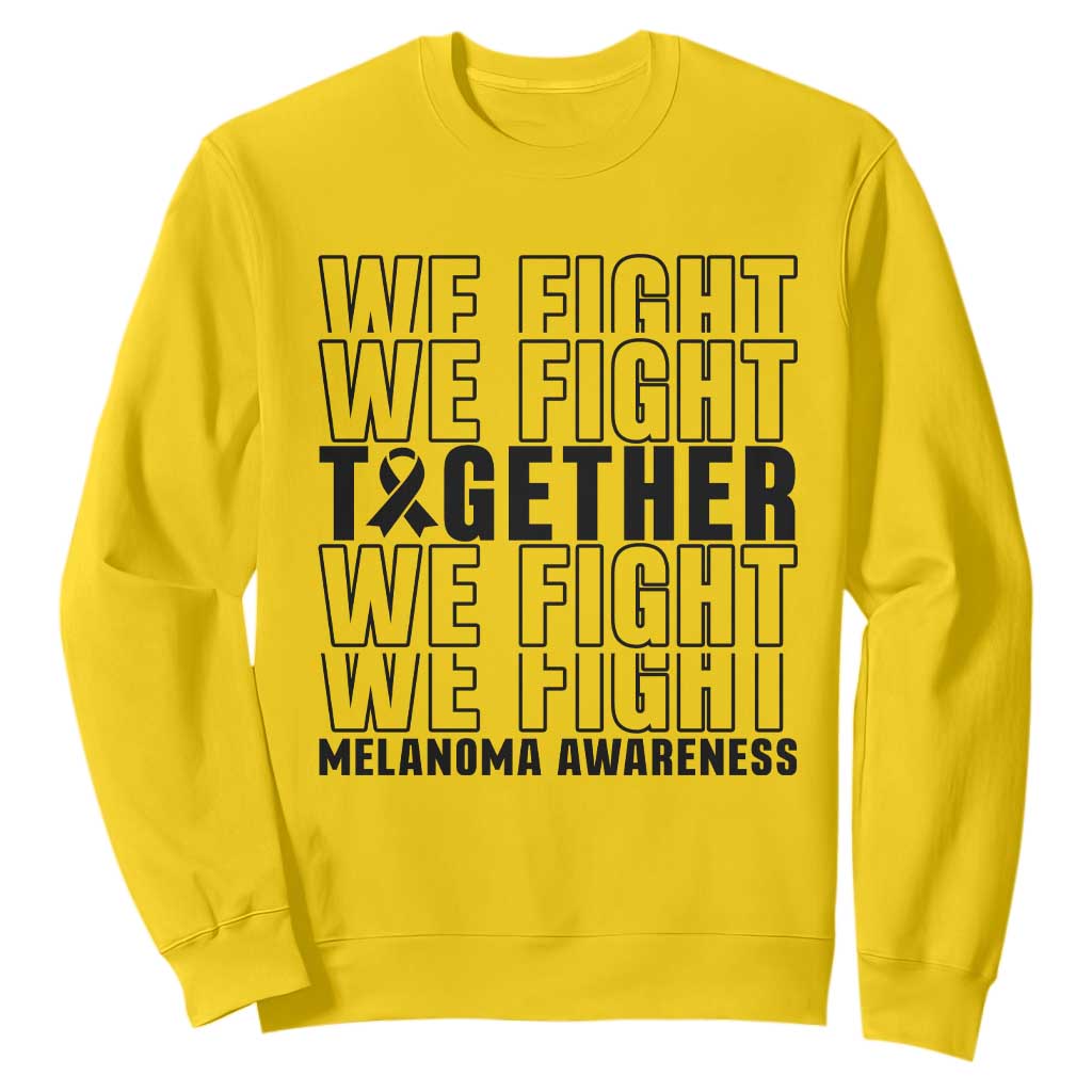 Melanoma Support Warrior Sweatshirt We Fight Together TS12 Daisy Print Your Wear
