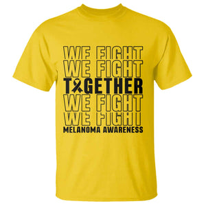 Melanoma Support Warrior T Shirt We Fight Together TS12 Daisy Print Your Wear