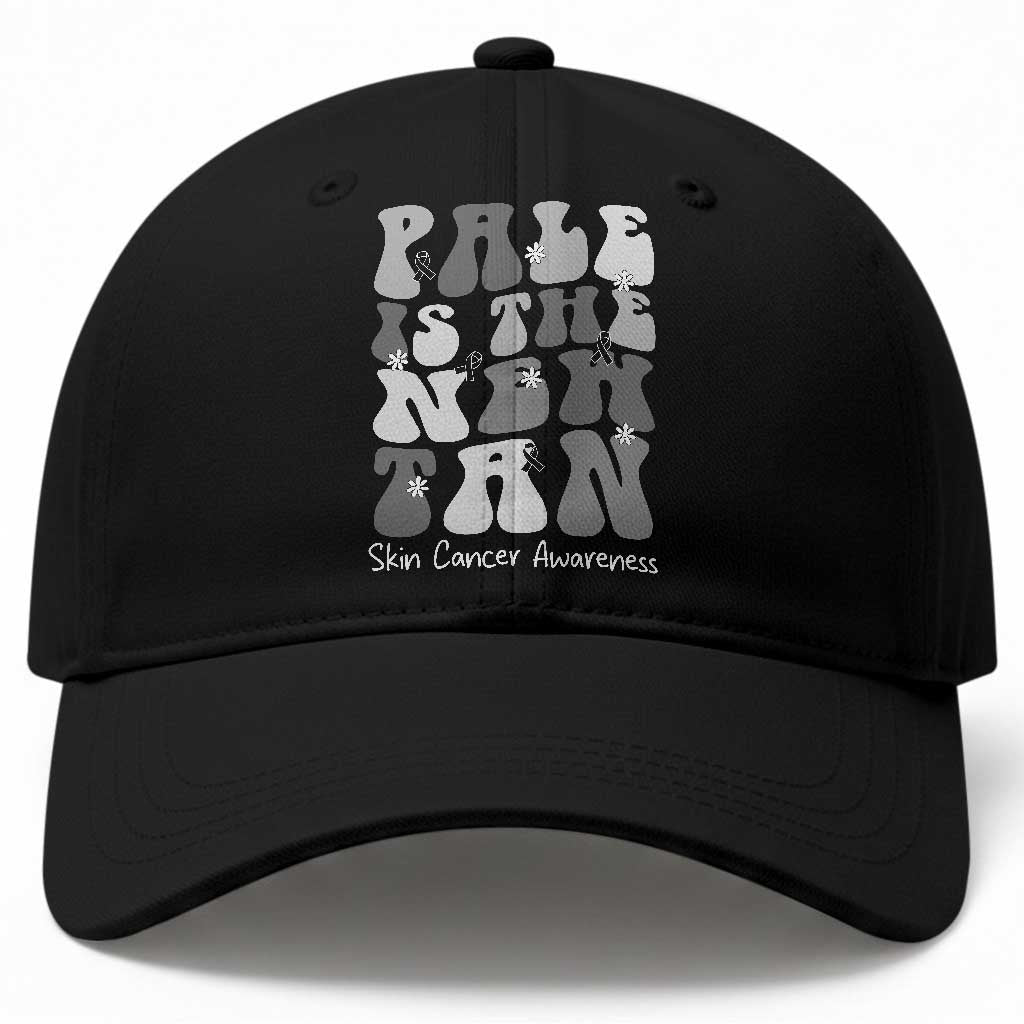 Skin Cancer Warrior Baseball Cap Pale Is The New Tan TS12 Print Your Wear