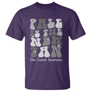 Skin Cancer Warrior T Shirt Pale Is The New Tan TS12 Purple Print Your Wear