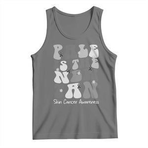 Skin Cancer Warrior Tank Top Pale Is The New Tan TS12 Black Heather Print Your Wear