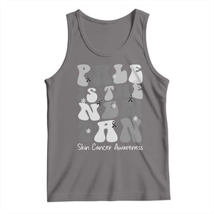 Skin Cancer Warrior Tank Top Pale Is The New Tan TS12 Deep Heather Print Your Wear