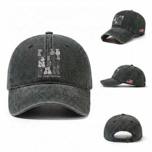 Skin Cancer Warrior Washed Cotton Baseball Cap Pale Is The New Tan TS12 Washed Cap Universal Fit Dark Green Print Your Wear