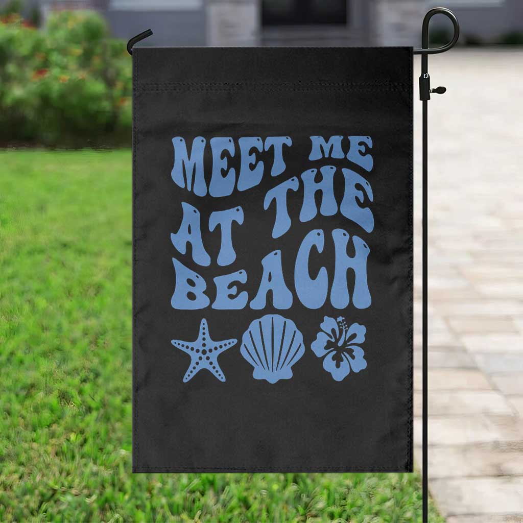 Meet Me At The Beach Garden Flag Tropical Summer Vacation Graphic TS12 Print Your Wear