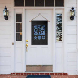 Meet Me At The Beach Garden Flag Tropical Summer Vacation Graphic TS12 Print Your Wear