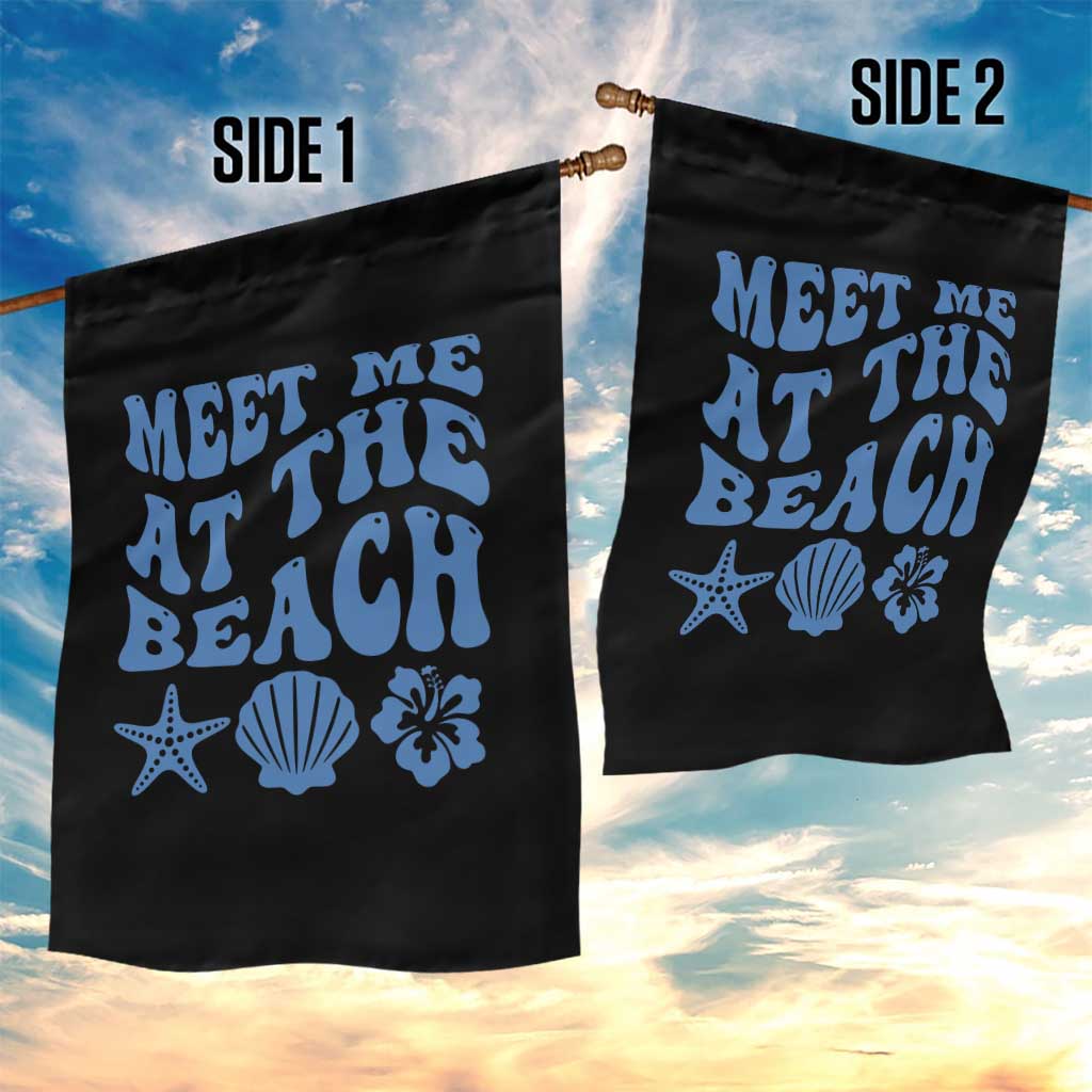 Meet Me At The Beach Garden Flag Tropical Summer Vacation Graphic TS12 Print Your Wear