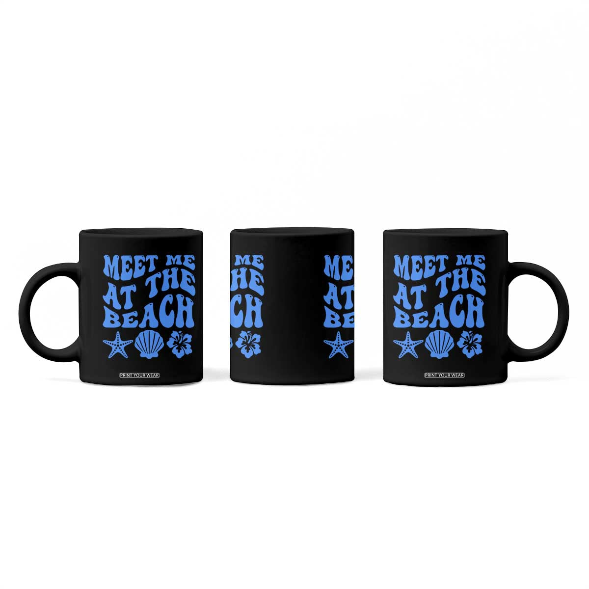 Meet Me At The Beach Coffee Mug Tropical Summer Vacation Graphic TS12 Print Your Wear