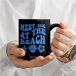 Meet Me At The Beach Coffee Mug Tropical Summer Vacation Graphic TS12 Print Your Wear
