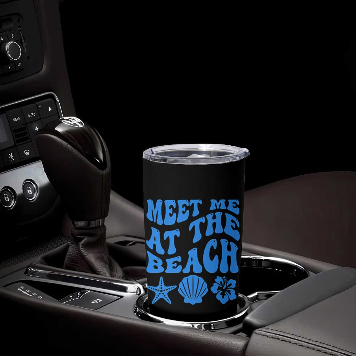 Meet Me At The Beach Tumbler Cup Tropical Summer Vacation Graphic TS12 Print Your Wear