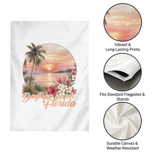 Daytona Beach Florida Garden Flag Tropical Palm Tree Ocean Travel Gift TS12 Print Your Wear