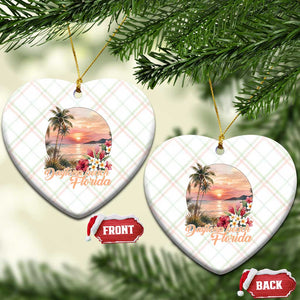 Daytona Beach Florida Ceramic Ornament Tropical Palm Tree Ocean Travel Gift TS12 Print Your Wear