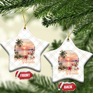 Daytona Beach Florida Ceramic Ornament Tropical Palm Tree Ocean Travel Gift TS12 Print Your Wear