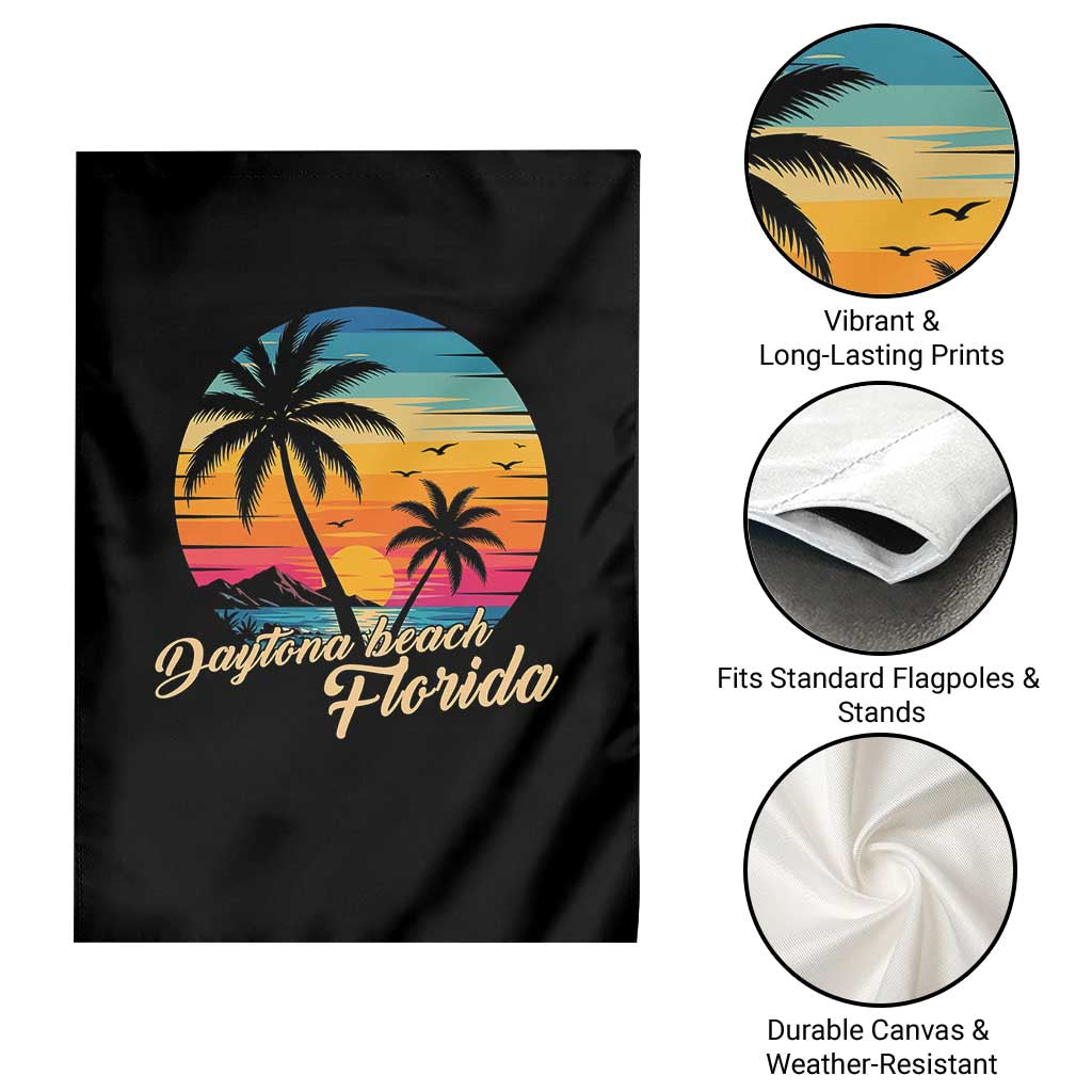 Vintage Daytona Beach Florida Garden Flag Summer Vacation Graphic TS12 Print Your Wear