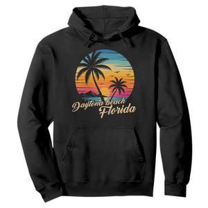 Vintage Daytona Beach Florida Hoodie Summer Vacation Graphic TS12 Black Print Your Wear