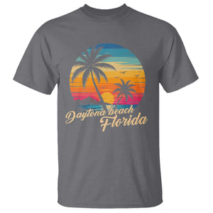 Vintage Daytona Beach Florida T Shirt Summer Vacation Graphic TS12 Charcoal Print Your Wear