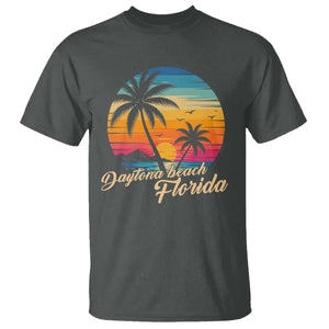 Vintage Daytona Beach Florida T Shirt Summer Vacation Graphic TS12 Dark Heather Print Your Wear