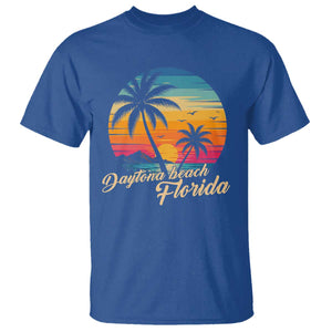 Vintage Daytona Beach Florida T Shirt Summer Vacation Graphic TS12 Royal Blue Print Your Wear