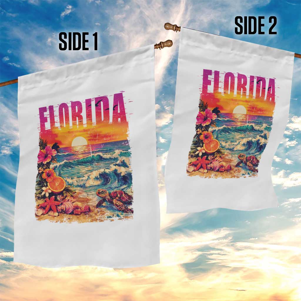 Retro Florida Beach Garden Flag Summer Vacation Gift TS12 Print Your Wear