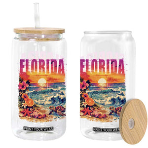 Retro Florida Beach Glass Can Summer Vacation Gift TS12 Print Your Wear