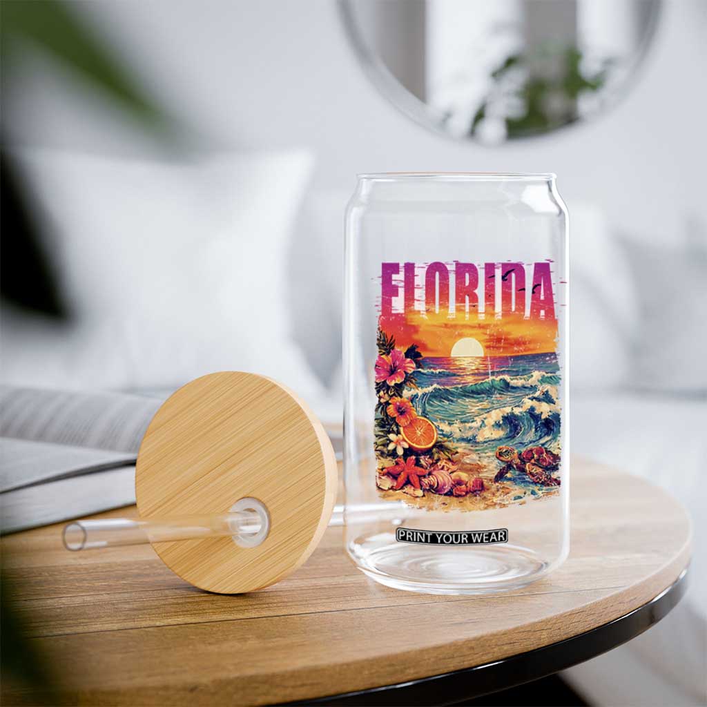 Retro Florida Beach Glass Can Summer Vacation Gift TS12 Print Your Wear