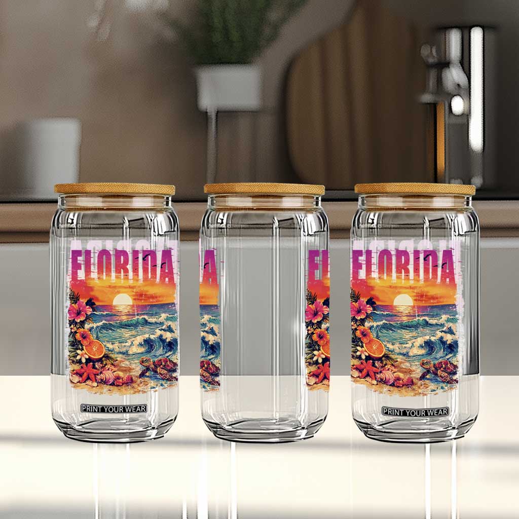 Retro Florida Beach Glass Can Summer Vacation Gift TS12 Print Your Wear