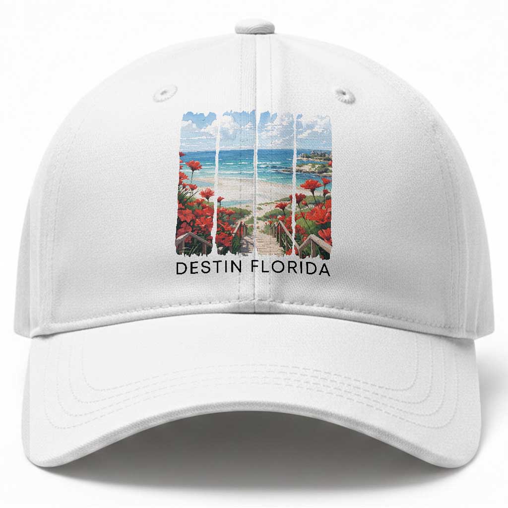 Destin Florida Baseball Cap Summer Travel Beach Vacation Gift TS12 Print Your Wear