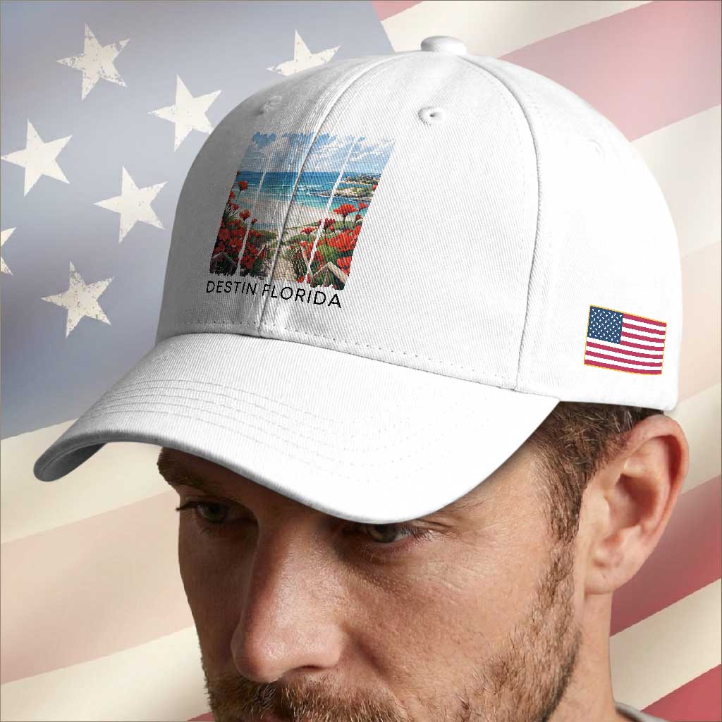 Destin Florida Baseball Cap Summer Travel Beach Vacation Gift TS12 Print Your Wear