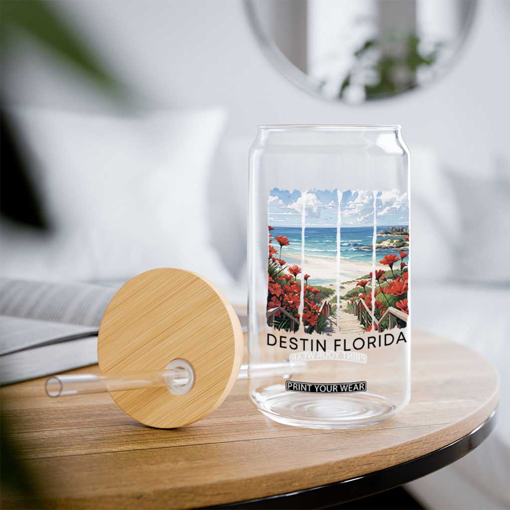 Destin Florida Glass Can Summer Travel Beach Vacation Gift TS12 Print Your Wear