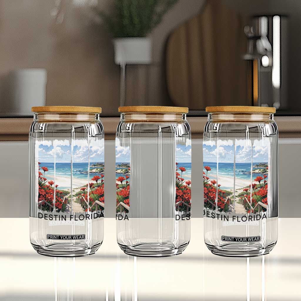 Destin Florida Glass Can Summer Travel Beach Vacation Gift TS12 Print Your Wear
