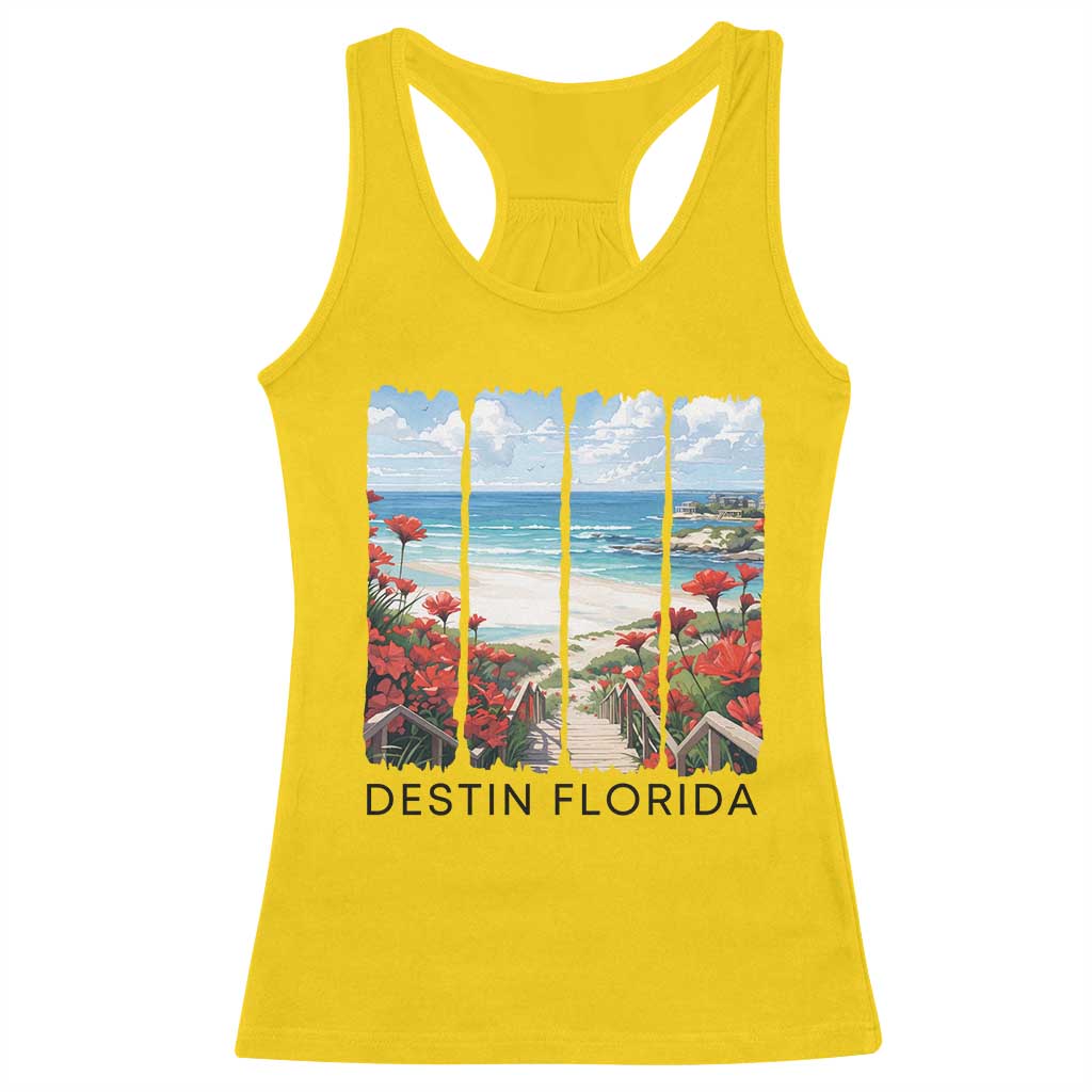 Destin Florida Racerback Tank Top Summer Travel Beach Vacation Gift TS12 Daisy Print Your Wear