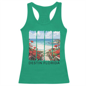 Destin Florida Racerback Tank Top Summer Travel Beach Vacation Gift TS12 Irish Green Print Your Wear