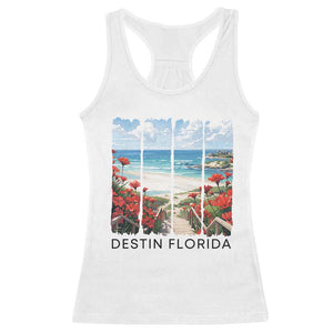 Destin Florida Racerback Tank Top Summer Travel Beach Vacation Gift TS12 White Print Your Wear