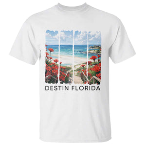 Destin Florida T Shirt Summer Travel Beach Vacation Gift TS12 White Print Your Wear