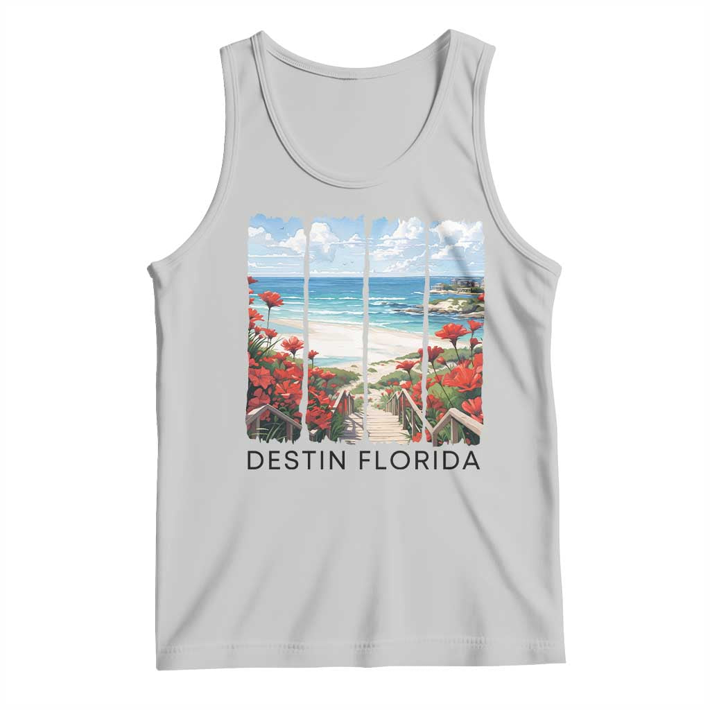Destin Florida Tank Top Summer Travel Beach Vacation Gift TS12 Ash Print Your Wear