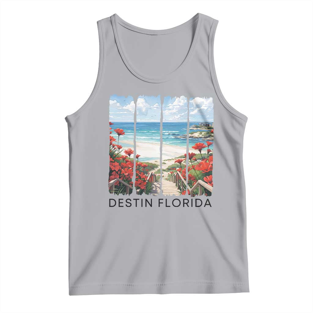 Destin Florida Tank Top Summer Travel Beach Vacation Gift TS12 Athletic Heather Print Your Wear