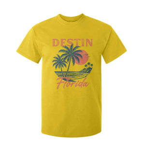 Vintage Destin Florida Beach T Shirt For Kid Sunset Palm Tree Graphic TS12 Daisy Print Your Wear
