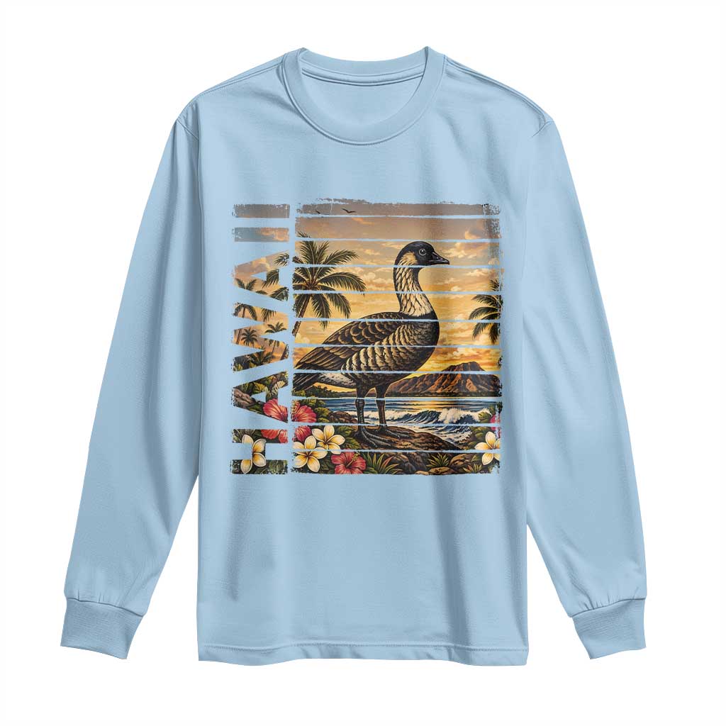 Hawaii Tropical Bird Long Sleeve Shirt Summer Island Vacation Gift TS12 Light Blue Print Your Wear