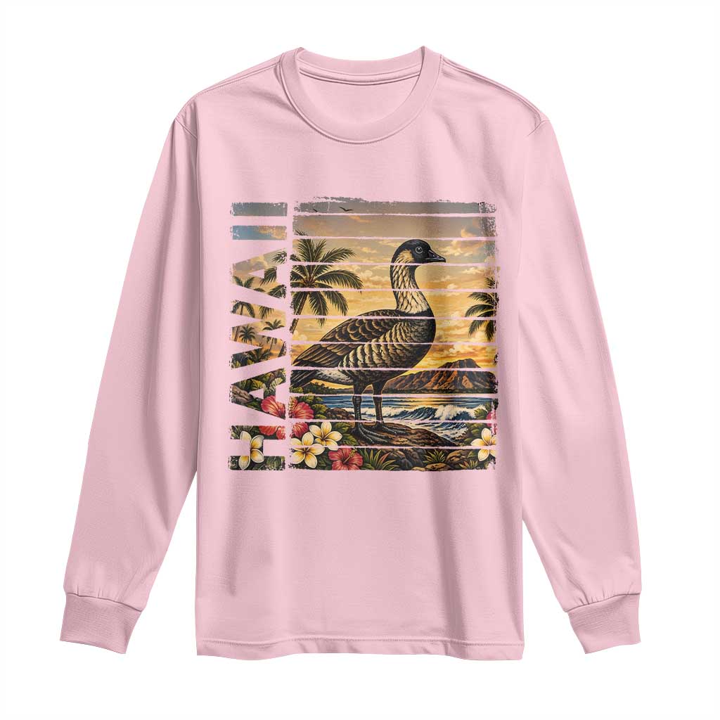 Hawaii Tropical Bird Long Sleeve Shirt Summer Island Vacation Gift TS12 Light Pink Print Your Wear