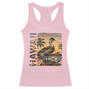 Hawaii Tropical Bird Racerback Tank Top Summer Island Vacation Gift TS12 Light Pink Print Your Wear