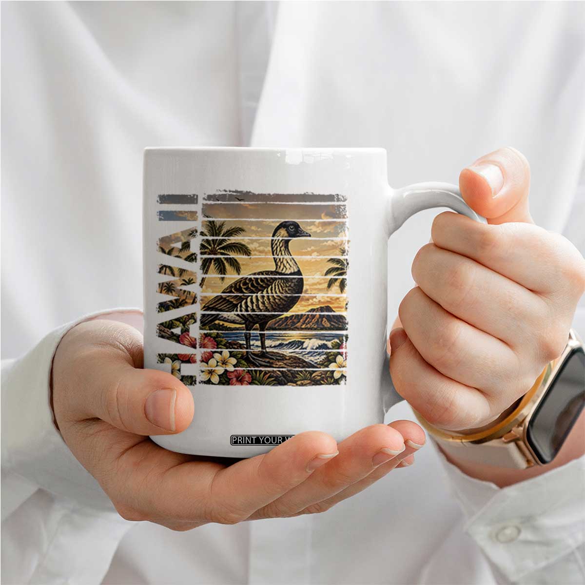 Hawaii Tropical Bird Coffee Mug Summer Island Vacation Gift TS12 Print Your Wear