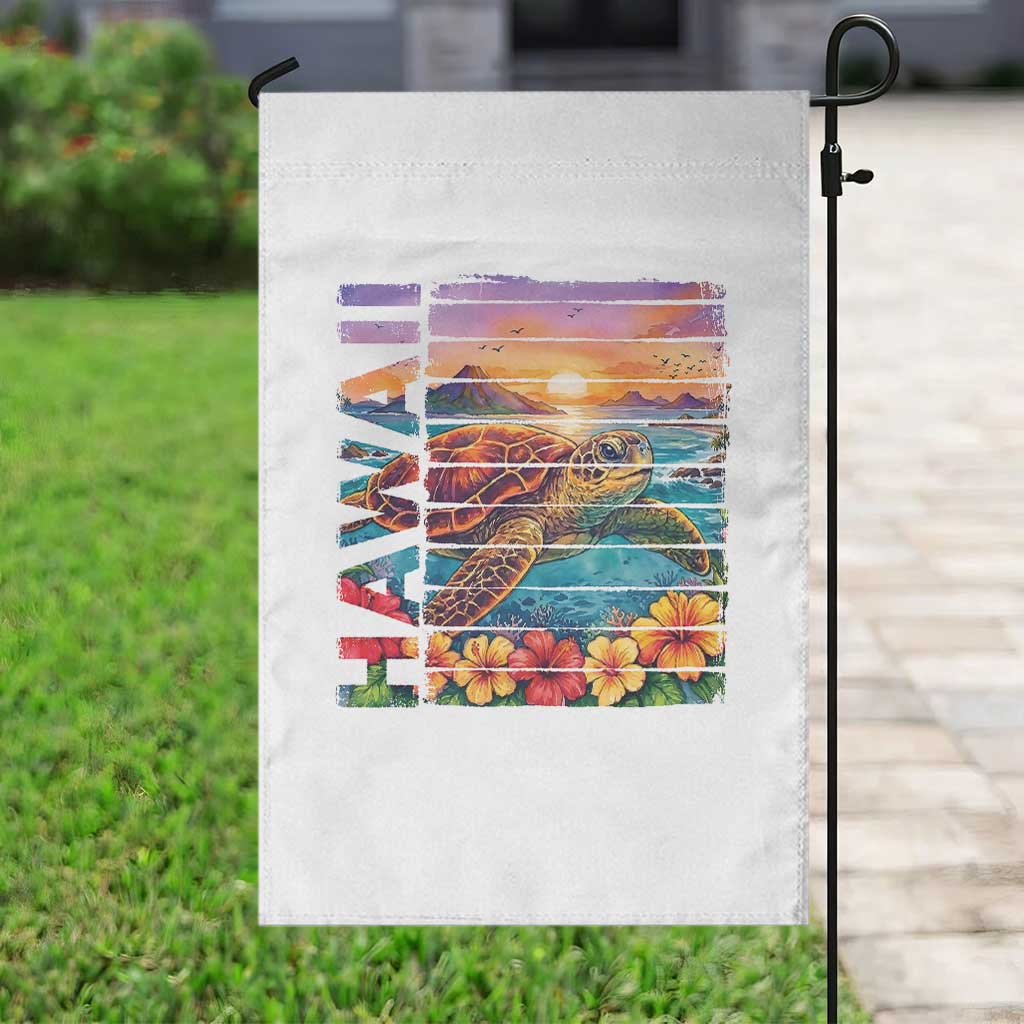 Hawaii Sea Turtle Garden Flag Tropical Sunset Island Vacation Gift TS12 Print Your Wear