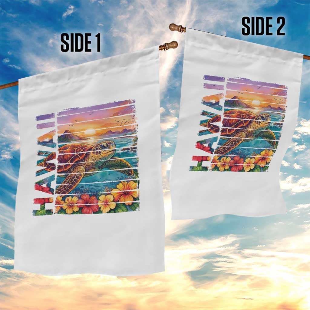 Hawaii Sea Turtle Garden Flag Tropical Sunset Island Vacation Gift TS12 Print Your Wear