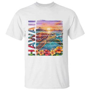 Hawaii Sea Turtle T Shirt Tropical Sunset Island Vacation Gift TS12 White Print Your Wear