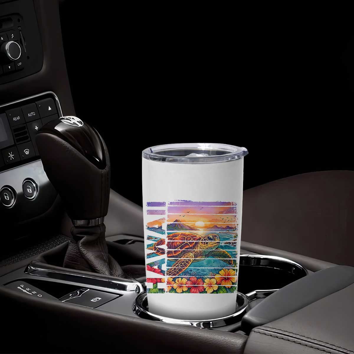 Hawaii Sea Turtle Tumbler Cup Tropical Sunset Island Vacation Gift TS12 Print Your Wear
